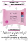 BYPHASSE Süt Proteinli Makyaj Temizleme Mendili Tüm Ciltler 20 adet - 4