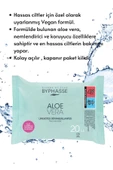 BYPHASSE Aloe Veralı Makyaj Temizleme Mendili Hassas Ciltler 20 adet - 3