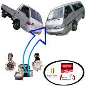 HYUNDAİ H100 MARŞ MOTORU DİNAMOSU 12 VOLT 10 DİŞ 19962003 - 1