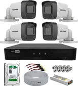 Hikvision 4 Kameralı Hikvision Güvenlik Kamerası Full Set - 1