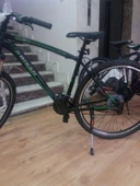 Bisan MTS 4600 MD Disk Fren 21 Vites 27,5 Jant Dağ Bisikleti Siyah Yeşil 18 Kadro thumbnail 2