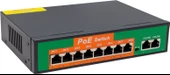 Powermaster 96W 10/100 Mbps 8+2 Port Poe Ethernet Switch - 1