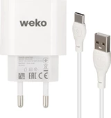 Angel Of Life Weko WK-21442 Pdu Qc 3.0 Amper Şarj Başlık Adaptörü + Type-C Kablo (No:1) - 1