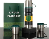 Sunup Shopzum SN-22234 Paslanmaz Çelik 680 ml Vakumlu Termos Seti - 1