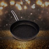 Emsan Kuvars 28 cm Tava - Siyah Gold thumbnail 1