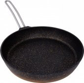 Emsan Kuvars 28 cm Tava - Siyah Gold thumbnail 3