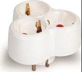 Mutlusan Topraklı Üçlü Fiş-Priz (Yonca Tip) (S/ü) 322021 - 1