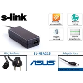 S-Link Sl-Nba215 65W 19V 3.42A 4.0Mm/1.5Mm Asus Ultrabook Standart Adaptör - 1