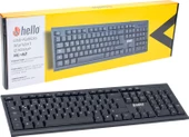 Melek Store Hello HL-18742 USB Kablolu Standart Q Klavye - 3