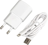 WEKO WK-21437 IP 2.1 AMPER ŞARJ BAŞLIK ADAPTÖRÜ + LIGHTNING KABLO (NO:3) - 3