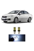 FİAT LİNEA 2007- UYUMLU GERİ VİTES AMPULÜ 144 LEDLİ BEYAZ P21W 93 TİP TEK DUY DÜZ TIRNAK 2 ADET - 1