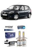 DACİA SANDERO 2007-2012 ARACA ÖZEL H4 LED XENON SENTİNEL PREMİUM 15BİN LÜMEN - 1