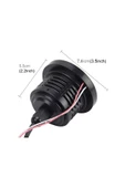Mercekli Angel Led Sis Farı Halkalı Gündüz Sis Farı 76 mm Beyaz Su Geçirmez Metal Gövde 2 Adet - 8