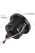 Mercekli Angel Led Sis Farı Halkalı Gündüz Sis Farı 89 mm Beyaz Su Geçirmez Metal Gövde 2 Adet - 8