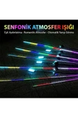 ARAÇ İÇİ ATMOSFER AYDINLATMA AMBİYANS SESE DUYARLI RGB LED NEON APP KONTROLLÜ AYAK ALTI 18 PARÇA - 3