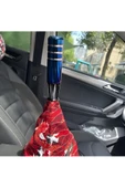 BRİDE YANMIŞ MAVİ STİL MANUEL VİTES TOPUZU HER ARACA UYUMLU 13 CM ALÜMİNYUM SPORT UNİVERSAL - 2