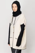 Siyah Balaclava Triko Başlık - 6