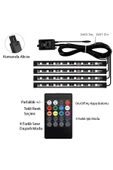 ARAÇ İÇİ KUMANDALI PARTİ IŞIĞI AYAK ALTI AYDINLATMA 12 LED AUTO ÇAKMAKLIK GİRİŞLİ RGB SESE DUYARLI - 7