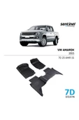VOLKSWAGEN VW AMAROK 2015- ARACA ÖZEL 7D HAVUZLU PASPAS TAKIMI 5CM DERİNLİK KOKUSUZ YANLARI KAPLAR - 1