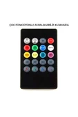 ARAÇ İÇİ KUMANDALI PARTİ IŞIĞI AYAK ALTI AYDINLATMA 12 LED AUTO ÇAKMAKLIK GİRİŞLİ RGB SESE DUYARLI - 3