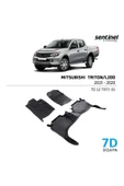 MITSUBISHI TRİTON/L200 2015-2020 ARACA ÖZEL 7D HAVUZLU PASPAS TAKIM 5CM DERİN KOKUSUZ YANLARI KAPLAR - 1
