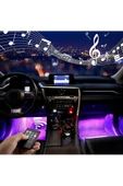 AYAK ALTI KUMANDALI LED AYDINLATMA 12 LEDLİ RGB AMBİYANS MÜZİĞE VE SESE DUYARLI ARAÇ-KARAVAN-SUV - 4