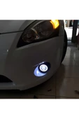 Mercekli Angel Led Sis Farı Halkalı Gündüz Sis Farı 76 mm Beyaz Su Geçirmez Metal Gövde 2 Adet - 4