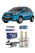 NİSSAN MİCRA K13 KASA 2010-2017 ARACA ÖZEL H4 LED XENON SENTİNEL PREMİUM 15BİN LÜMEN - 1