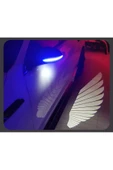 ARAÇ AYNA ALTI MELEK KANAT LED IŞIK OTO MELEK KANADI GÜNDÜZ FARI ANGEL WINGS 2 ADET BEYAZ - 3