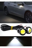 Ayna Altı Led Gündüz Ledi Tampon Altı Sis Ledi Motosiklet Turuncu Renk Aydınlatma Kartal Gözü 2 Adet - 1