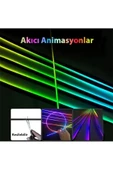 ARAÇ İÇİ ATMOSFER AYDINLATMA AMBİYANS SESE DUYARLI RGB LED NEON APP KONTROLLÜ AYAK ALTI 18 PARÇA - 5