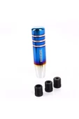 BRİDE YANMIŞ MAVİ STİL MANUEL VİTES TOPUZU HER ARACA UYUMLU 13 CM ALÜMİNYUM SPORT UNİVERSAL - 6