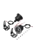 Mercekli Angel Led Sis Farı Halkalı Gündüz Sis Farı 89 mm Beyaz Su Geçirmez Metal Gövde 2 Adet - 7