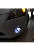 Mercekli Angel Led Sis Farı Halkalı Gündüz Sis Farı 89 mm Beyaz Su Geçirmez Metal Gövde 2 Adet - 4