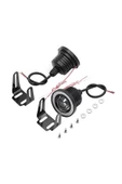 Mercekli Angel Led Sis Farı Halkalı Gündüz Sis Farı 76 mm Beyaz Su Geçirmez Metal Gövde 2 Adet - 7