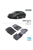 HONDA CİVİC FE 2021- ARACA ÖZEL 7D HAVUZLU PASPAS TAKIMI 5 CM DERİNLİK KOKUSUZ YANLARI KAPLAR - 1