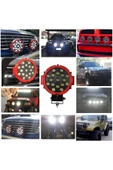 PROJEKTÖR ÇALIŞMA LAMBAS 17 LED 51W KAPUT ÜSTÜ-SİS LAMBAS OFFROAD-ATV-TRAKTÖR-İŞMAKİNASI-KARAVAN-TIR - 2
