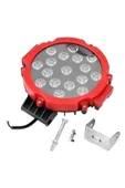 PROJEKTÖR ÇALIŞMA LAMBAS 17 LED 51W KAPUT ÜSTÜ-SİS LAMBAS OFFROAD-ATV-TRAKTÖR-İŞMAKİNASI-KARAVAN-TIR - 8