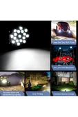 PROJEKTÖR ÇALIŞMA LAMBAS 17 LED 51W KAPUT ÜSTÜ-SİS LAMBAS OFFROAD-ATV-TRAKTÖR-İŞMAKİNASI-KARAVAN-TIR - 6