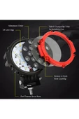 PROJEKTÖR ÇALIŞMA LAMBAS 17 LED 51W KAPUT ÜSTÜ-SİS LAMBAS OFFROAD-ATV-TRAKTÖR-İŞMAKİNASI-KARAVAN-TIR - 5
