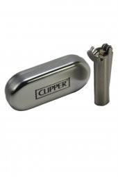 Clipper Mat Gri Benzinli Çakmak Ve Clipper Benzin Garanti Belgeli - 1