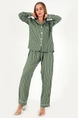 DoReMi Stripes Uzun Kollu Kadın Pijama Takım thumbnail 7