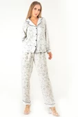 DoReMi Sweat Floral Uzun Kollu Kadın Pijama Takım thumbnail 6