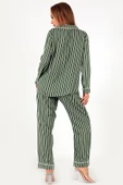 DoReMi Stripes Uzun Kollu Kadın Pijama Takım thumbnail 3