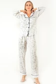 DoReMi Sweat Floral Uzun Kollu Kadın Pijama Takım thumbnail 1