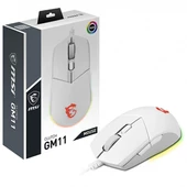 MSI Msi Gg Clutch GM11 White Gaming Mouse 5.000 Dpi Optik Rgb LED Oyuncu Faresi Beyaz - 1