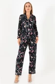 DoReMi Flower Garden Uzun Kollu Kadın Pijama Takım - 5