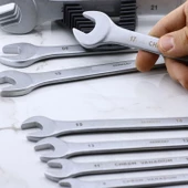 İki Ağızlı Anahtar Seti Takımı 12'li Çatal Ağız Ağızlı Tip Anahtar Chrome Vanadium - 7