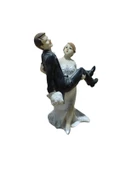 Polyester Gelin Damat Biblo Kucakta Siyah 15cm - 2