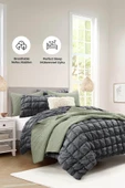 Evlen Home Collection Puff Yatak Örtüsü Seti Tek Kişilik El İşi Pamuklu Yorgan Uyku Takımı 2 Parça - 6
